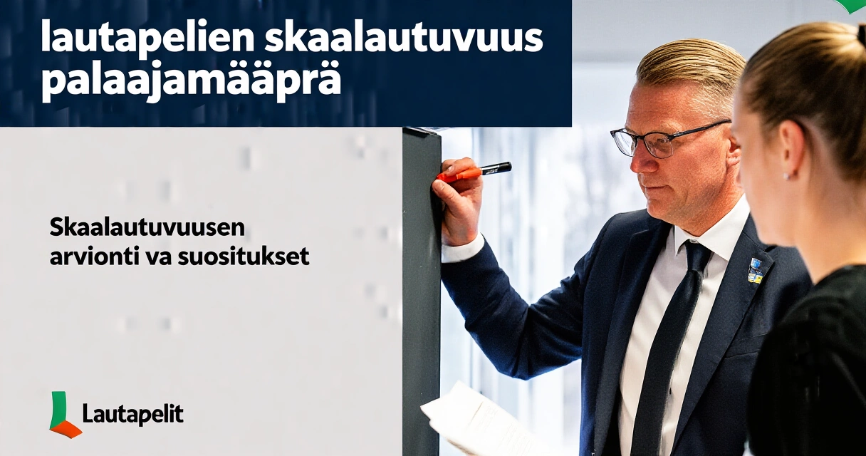 Skaalautuvuuden arviointi ja suositukset